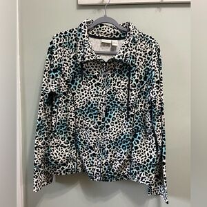 Kim Roger’s Cheetah Women’s Jacket Size Medium
